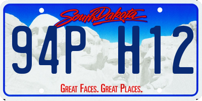SD license plate 94PH12