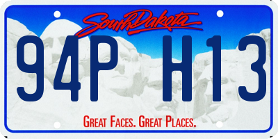 SD license plate 94PH13