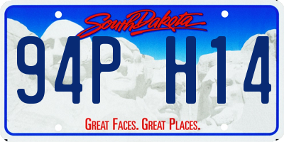SD license plate 94PH14
