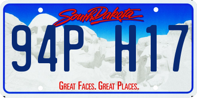 SD license plate 94PH17
