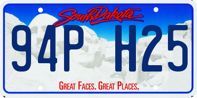 SD license plate 94PH25