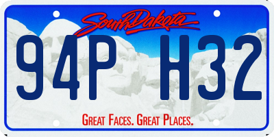 SD license plate 94PH32