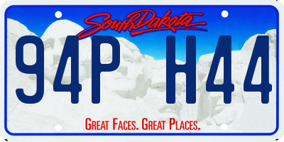 SD license plate 94PH44