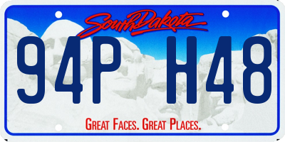 SD license plate 94PH48