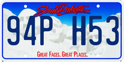 SD license plate 94PH53