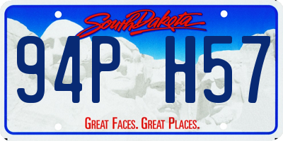 SD license plate 94PH57