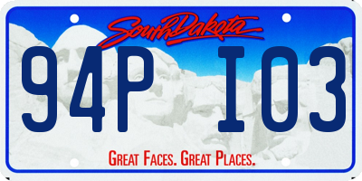 SD license plate 94PI03