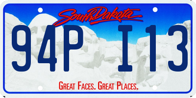SD license plate 94PI13