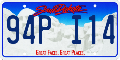 SD license plate 94PI14