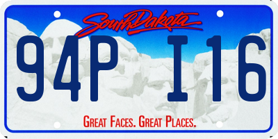 SD license plate 94PI16