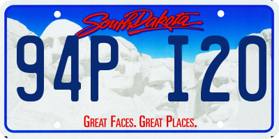 SD license plate 94PI20