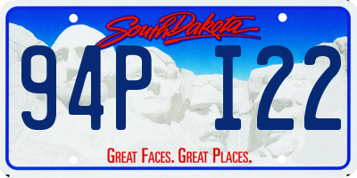 SD license plate 94PI22