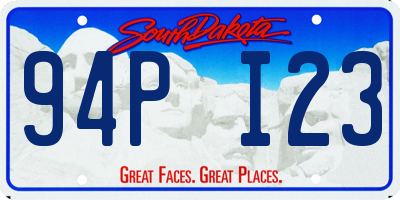 SD license plate 94PI23