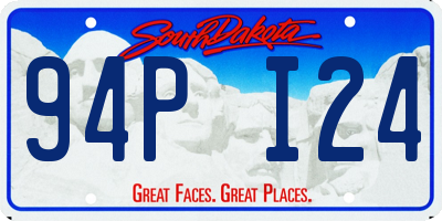 SD license plate 94PI24