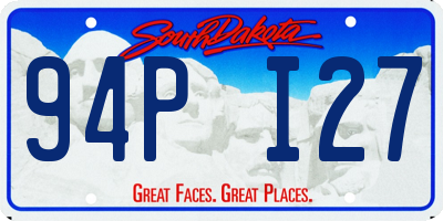 SD license plate 94PI27