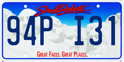 SD license plate 94PI31