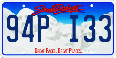 SD license plate 94PI33