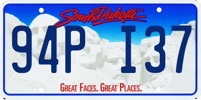 SD license plate 94PI37