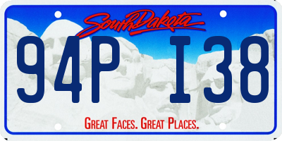 SD license plate 94PI38