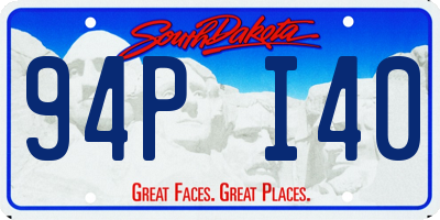 SD license plate 94PI40