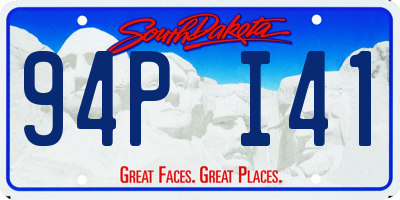 SD license plate 94PI41