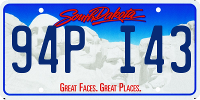 SD license plate 94PI43