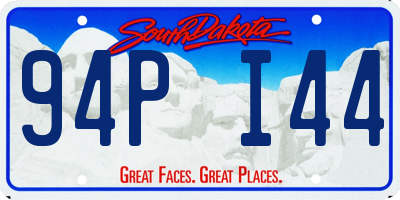 SD license plate 94PI44