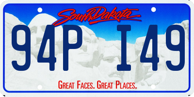 SD license plate 94PI49