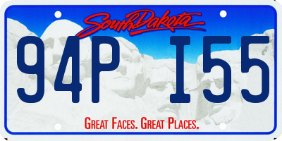 SD license plate 94PI55