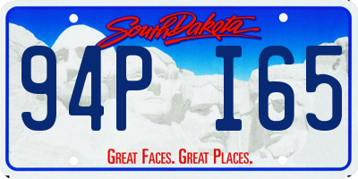 SD license plate 94PI65