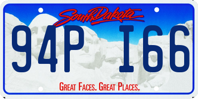 SD license plate 94PI66