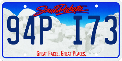 SD license plate 94PI73