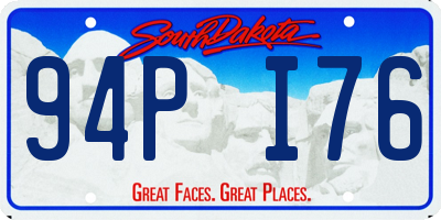 SD license plate 94PI76