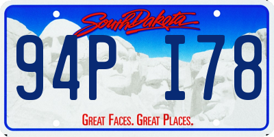 SD license plate 94PI78