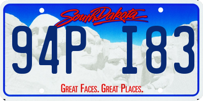 SD license plate 94PI83