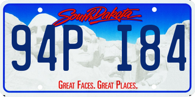 SD license plate 94PI84