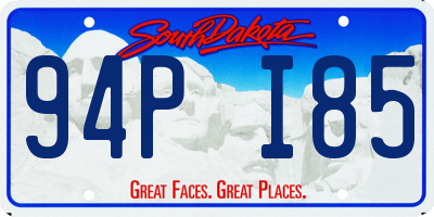 SD license plate 94PI85