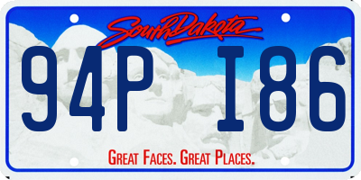 SD license plate 94PI86