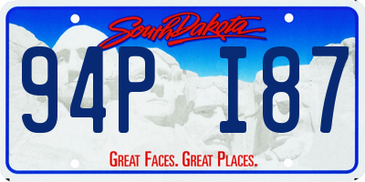 SD license plate 94PI87