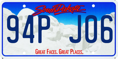 SD license plate 94PJ06