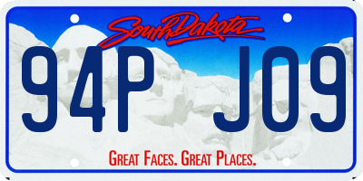 SD license plate 94PJ09