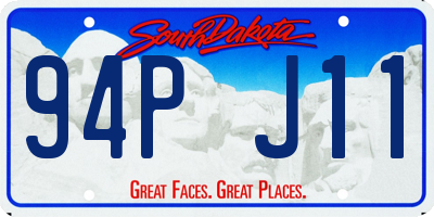 SD license plate 94PJ11