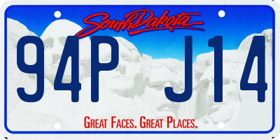 SD license plate 94PJ14