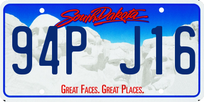 SD license plate 94PJ16
