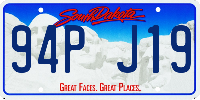 SD license plate 94PJ19