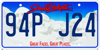 SD license plate 94PJ24