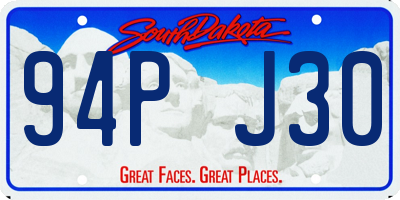 SD license plate 94PJ30