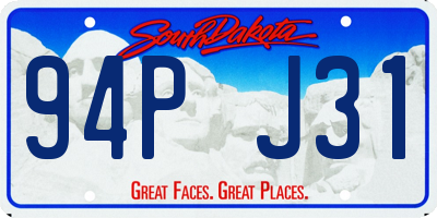 SD license plate 94PJ31