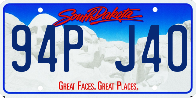 SD license plate 94PJ40
