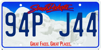 SD license plate 94PJ44